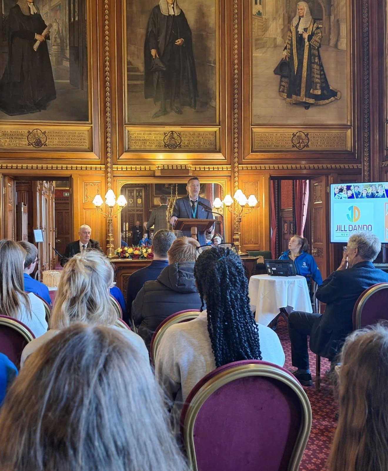 Shane Dean speaking in the Houses of Parliament 